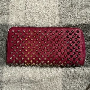 Christian Louboutin Red Studded Wallet
